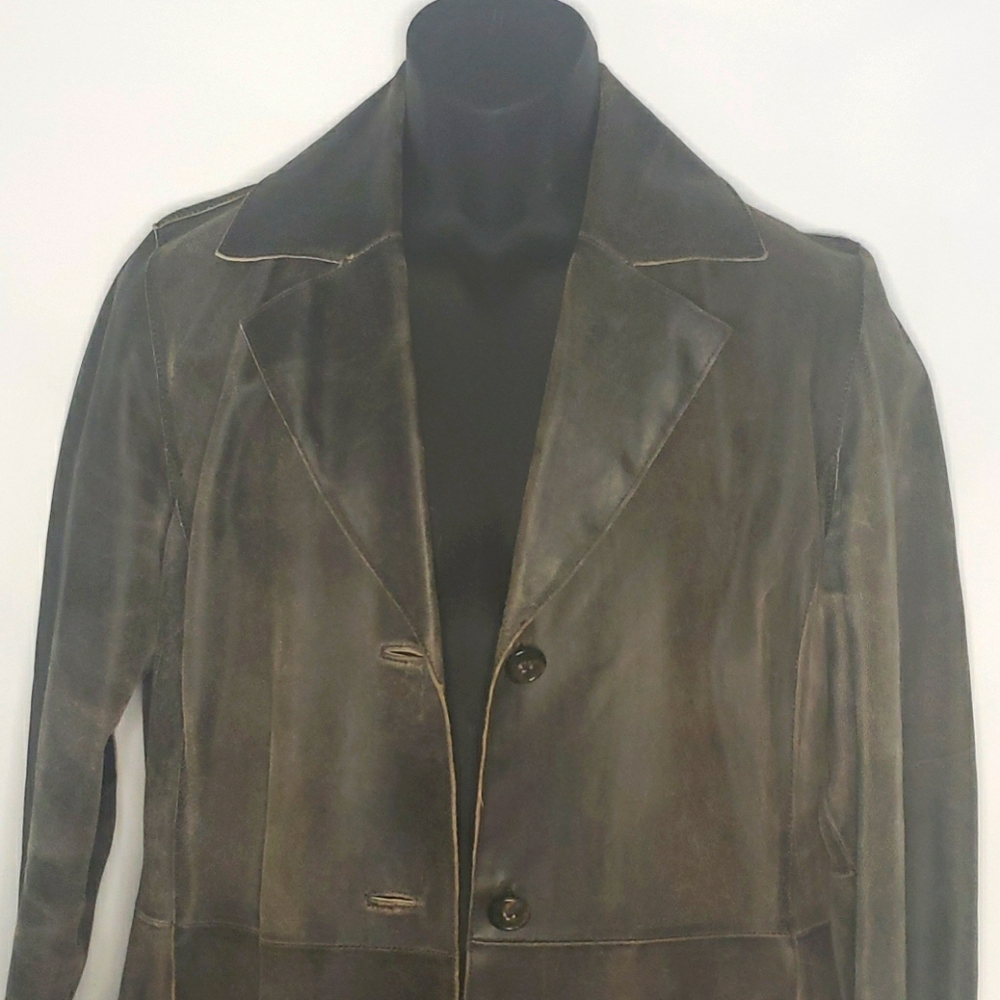 Long Jacket vegan Leather